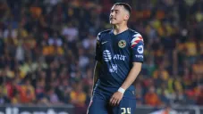 Federico Viñas en lamento en el juego de Ida vs Morelia