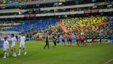 El mosaico que presentó la afición azulcrema