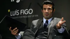 Figo, en conferencia de prensa