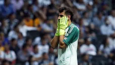 Nahuel, en lamento durante un partido de Tigres