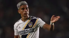 Favio Álvarez en un partido con Galaxy
