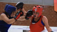 Una de las eliminatorias de boxeo