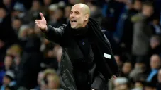 Guardiola lanza un grito en un juego del Man City