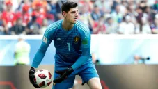 Courtois jugando con Real Madrid