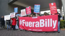 Disidentes cooperativistas en manifestación
