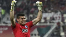 Cárdenas, en festejo en el Mundial de Clubes