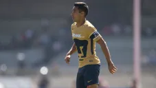Luis Fuentes, en un juego de Pumas en 2018