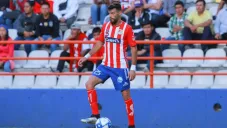 Laso, en un partido del Atlético San Luis