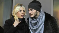 Mauro Icardi y Wanda Nara en fiesta