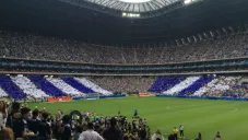 Gradas del Estadio Bancomer se pintan de azul y blanco