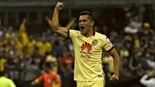 Samudio festejando gol