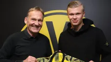Erling Haaland, presentado con el Borussia Dortmund