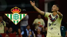 Guido Rodríguez en un partido con el América