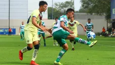 Omar Lomelí, durante un juego del América Sub 17