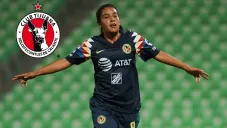 Lucero Cuevas festeja un gol con América