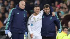 Hazard se queja tras salir lesionado con el Real Madrid
