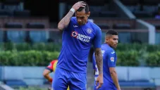 Caraglio se lamenta en un juego de Cruz Azul