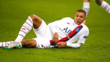 Kylian Mbappé celebrando un gol con el PSG
