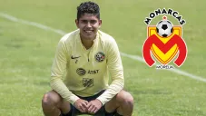 Carlos Vargas, en un entrenamiento de América