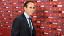 Gerardo Torrado, director general deportivo de la FMF, a su llegada al sorteo del Preolímpico