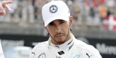 Hamilton terminando las prácticas en el Gran Premio de Alemania