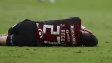 Jesús Angulo en lamento durante un partido del Atlas