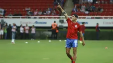 Pulido, en un partido de Chivas