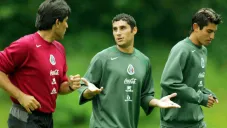 Jugadores, de la Selección en una práctica