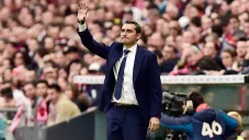 Ernesto Valverde durante un duelo del Barcelona