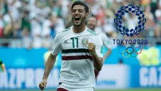 Carlos Vela celebra un gol con el Tricolor