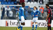 Balotelli saliendo expulsado