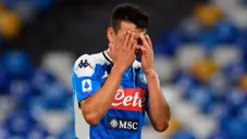 Hirving Lozano en lamento con Napoli en San Paolo