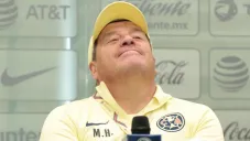 Miguel Herrera, estratega del América, en conferencia de prensa