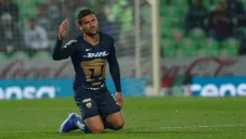 Andrés Iniestra, jugador de Pumas, en acción de Copa MX