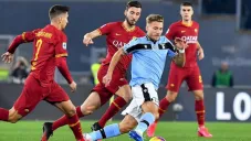 Ciro Immobile, durante el partido ante Roma