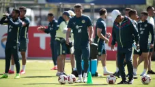 Roger Martínez durante un entrenamiento en Coapa