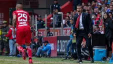 José Manuel de la Torre durante el partido entre Toluca y Cruz Azul