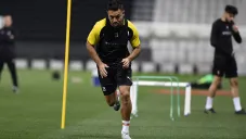 Marco Fabián, en su primer entrenamiento en Qatar