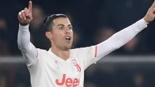Cristiano, en festejo de gol