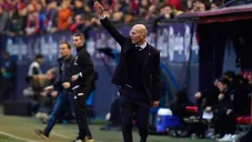 Zidane, en un partido del Real Madrid