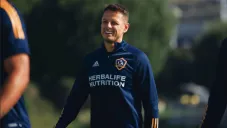 Chicharito en el entrenamiento del Galaxy