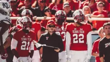 Diego Ortiz, durante un juego de los Texas Tech