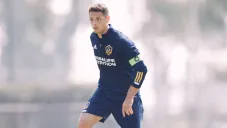 Chicharito durante la pretemporada con el Galaxy