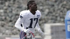 Antonio Brown, en un partido de Patriots