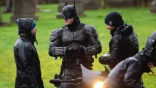 Robert Pattinson en filmación de Batman