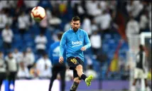 Lionel Messi antes de un juego