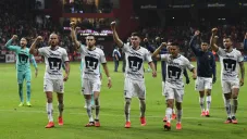 Jugadores de Pumas, después de un partido