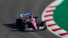 Checo, en un entrenamiento