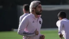 Pizarro en un entrenamiento con Inter de Miami