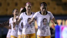 Tigres Femenil mostró su apoyo a Nayelli Rangel